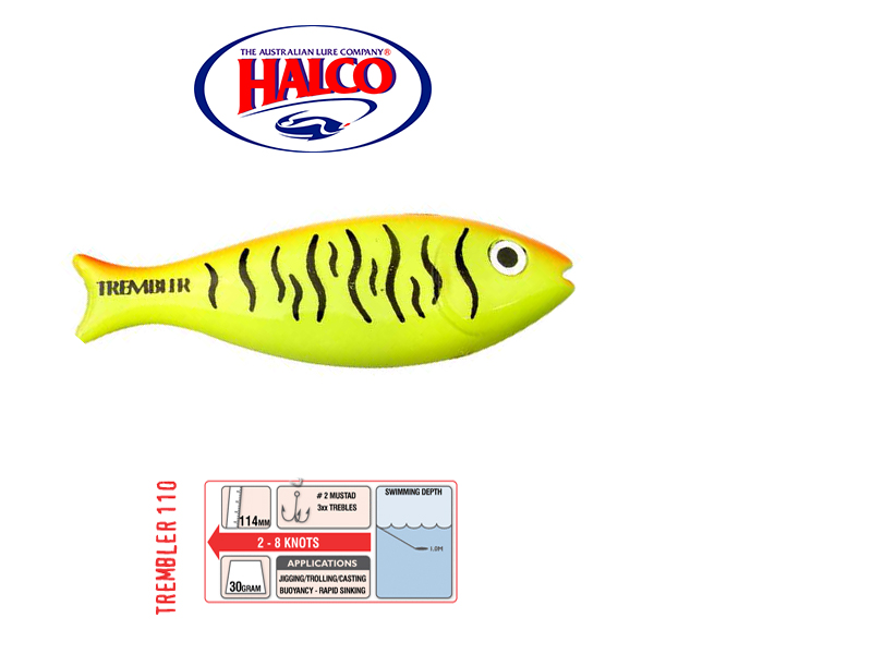 Halco Trembler 110 (114mm, 30gr, Color: R8)